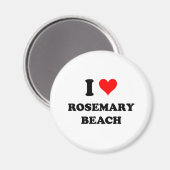 Aimant I Love Rosemary Beach Floride (Recto/Verso)