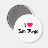 Aimant I Love San Diego (Recto/Verso)