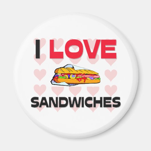Aimant I Love Sandwiches (Devant)