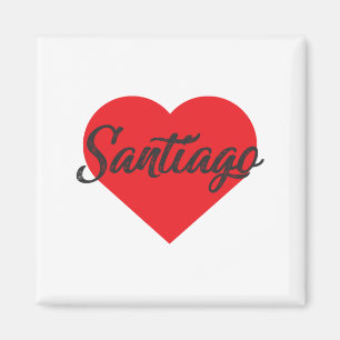 Aimant I Love Santiago - Chili