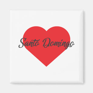 Aimant I Love Santo Domingo - République Dominicaine