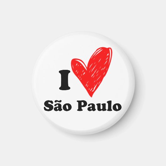 Aimant I love São Paulo (Devant)