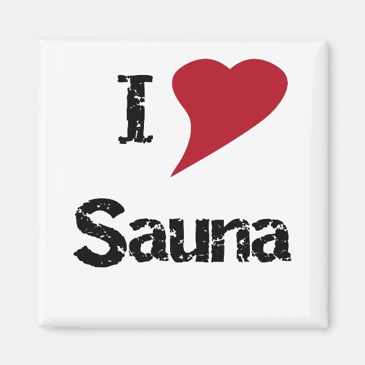 Aimant I Love Sauna (Devant)