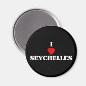 Aimant I Love Seychelles (Recto/Verso)