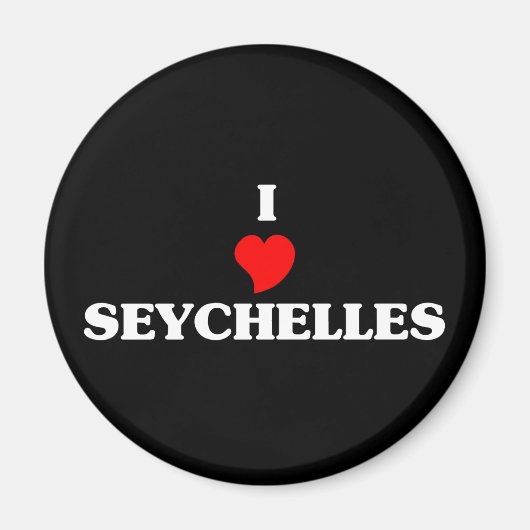 Aimant I Love Seychelles (Devant)