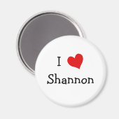 Aimant I Love Shannon (Recto/Verso)
