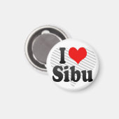 Aimant I Love Sibu, Malaisie (Recto/Verso)