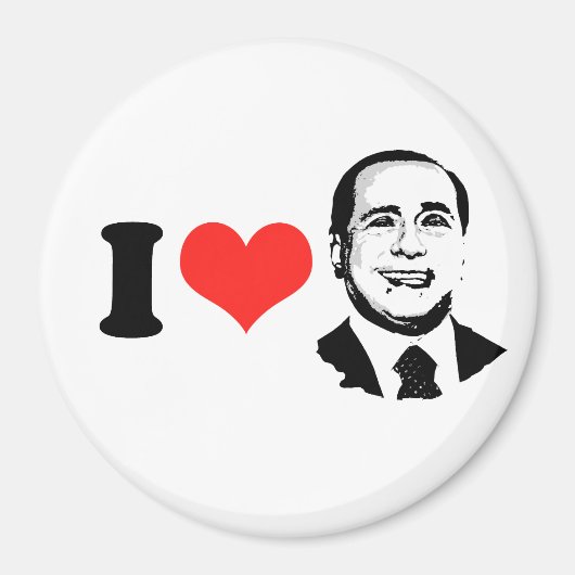 Aimant I Love Silvio Berlusconi (Devant)