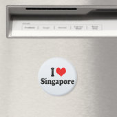 Aimant I Love Singapore (In Situ (Lave-vaisselle))