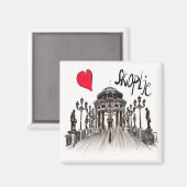 Aimant I love Skoplje (Recto/Verso)