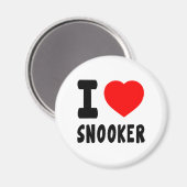 Aimant I Love Snooker (Recto/Verso)