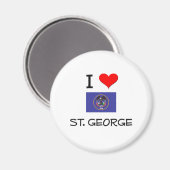 Aimant I Love St. George Utah (Recto/Verso)