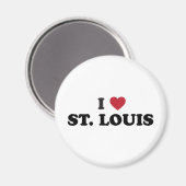 Aimant I Love St. Louis Missouri (Recto/Verso)