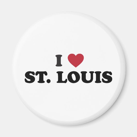 Aimant I Love St. Louis Missouri (Devant)