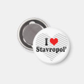 Aimant I Love Stavropol', Russie (Recto/Verso)