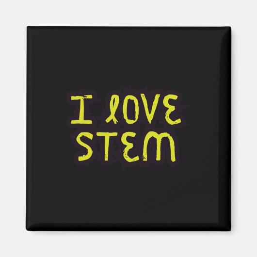 Aimant I Love Stem - Science (Devant)