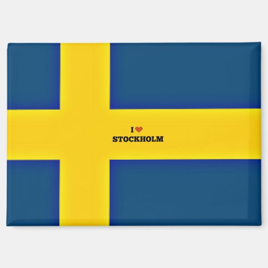 Aimant I Love Stockholm (Recto)