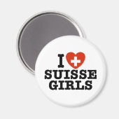 Aimant I Love Suisse Girls (Recto/Verso)