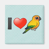 Aimant I Love Sun Conures (Devant)