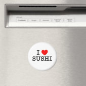 Aimant I Love SUSHI ( nourriture ) (In Situ (Lave-vaisselle))
