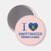 Aimant I Love Swiftwater, PA (Recto/Verso)