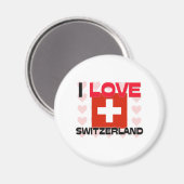 Aimant I Love Switzerland (Recto/Verso)
