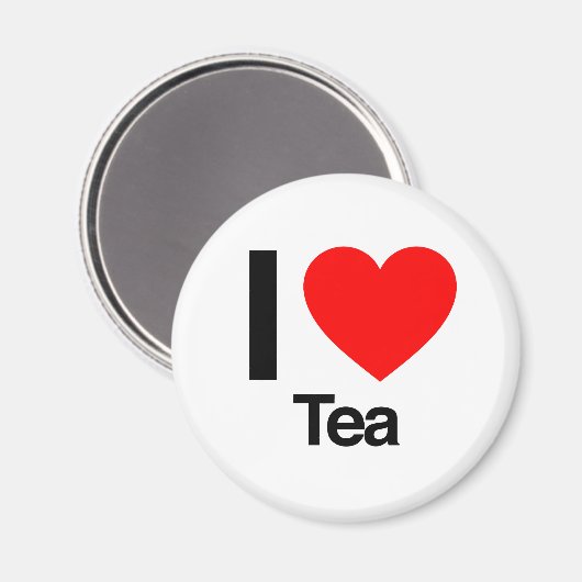 Aimant I Love Tea (Recto/Verso)