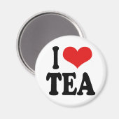 Aimant I Love Tea (Recto/Verso)