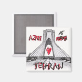 Aimant I love Tehran (Recto/Verso)