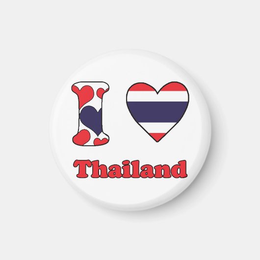 Aimant I love Thailand (Devant)