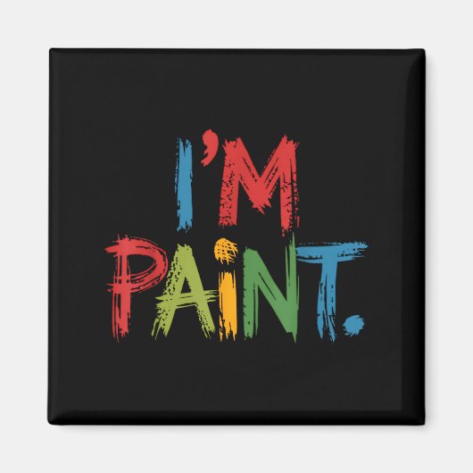 Aimant I Love To Finger Paint I'm Paint Funny Couple Vale (Devant)