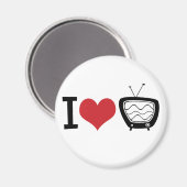 Aimant I Love TV (Recto/Verso)