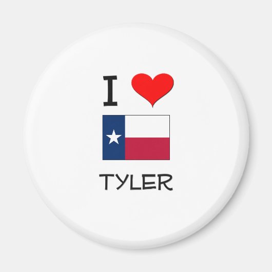 Aimant I Love Tyler Texas (Devant)
