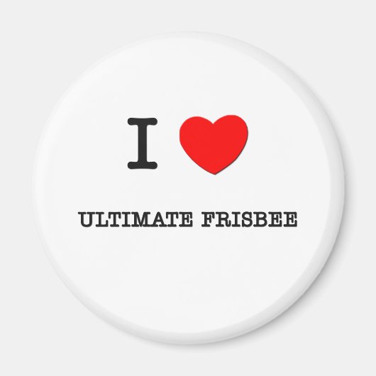Aimant I Love Ultimate Frisbee (Devant)