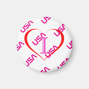 Aimant I Love USA