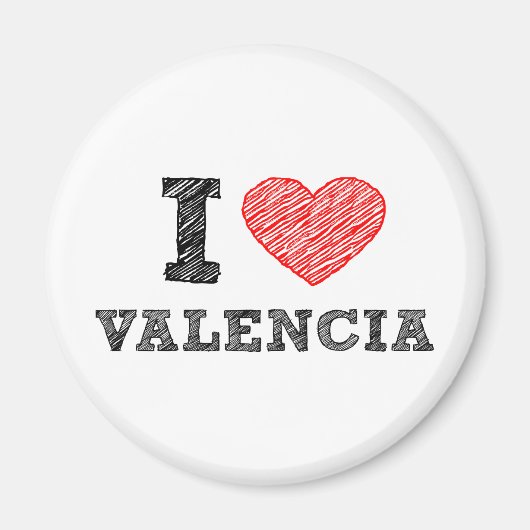 Aimant I Love Valencia (Devant)