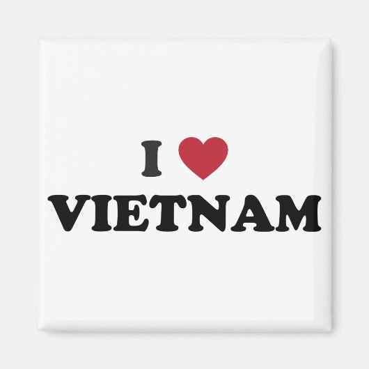Aimant I Love Vietnam (Devant)