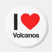 Aimant i love volcanos (Devant)