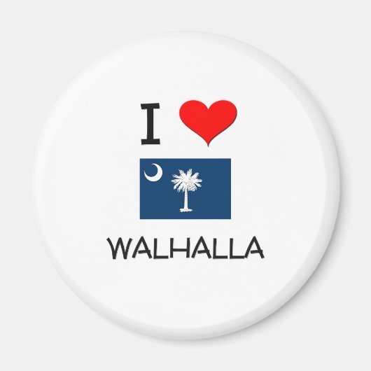 Aimant I Love Walhalla Caroline du Sud (Devant)