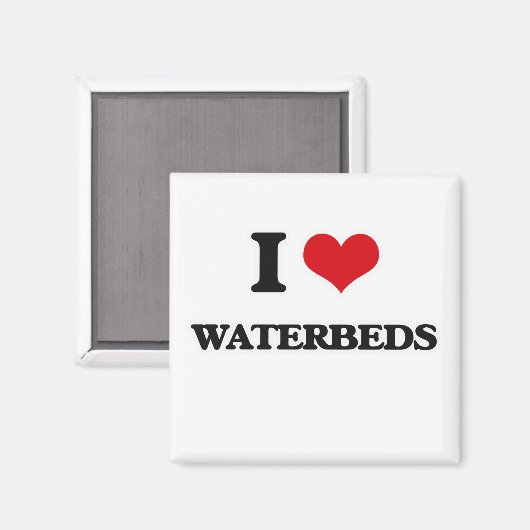 Aimant I Love Waterbed (Recto/Verso)
