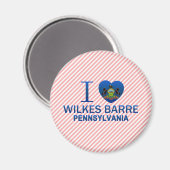 Aimant I Love Wilkes Barre, PA (Recto/Verso)