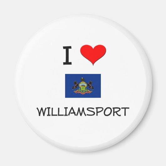 Aimant I Love Williamsport Pennsylvania (Devant)