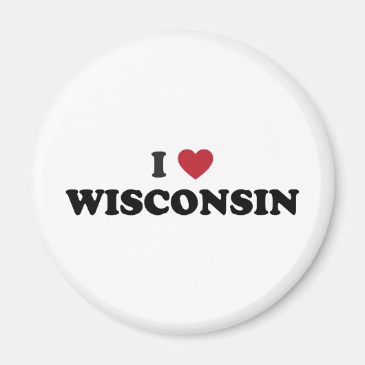 Aimant I Love Wisconsin (Devant)