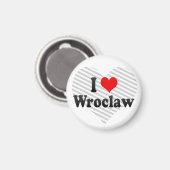 Aimant I Love Wroclaw, Pologne (Recto/Verso)