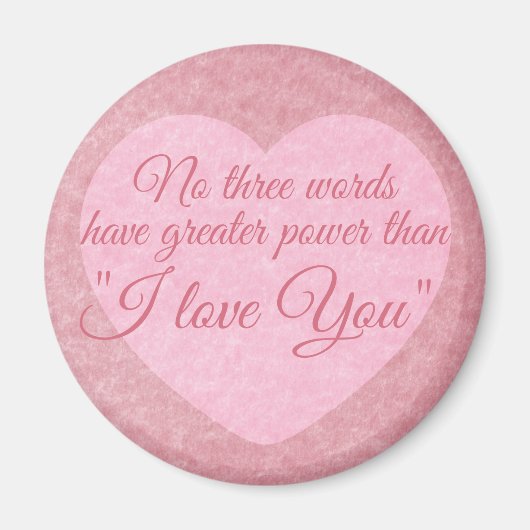 Aimant "I LOVE YOU" (Devant)