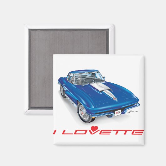 AIMANT I LOVETTE UNIQUE CONCEPTION DE VOITURE (Recto/Verso)