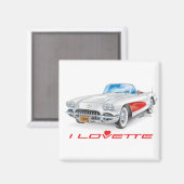 AIMANT I LOVETTE UNIQUE CONCEPTION DE VOITURE (Recto/Verso)