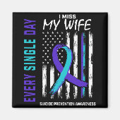 Aimant I Miss My Wife Suicide Awareness Prevention Americ (Devant)