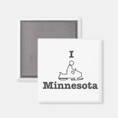 Aimant I Motoneige Minnesota (Recto/Verso)