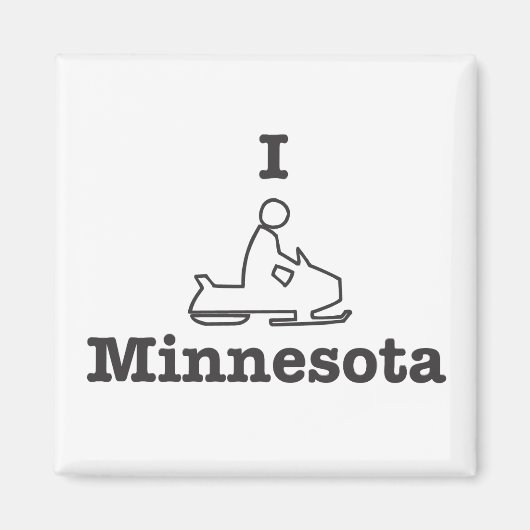 Aimant I Motoneige Minnesota (Devant)
